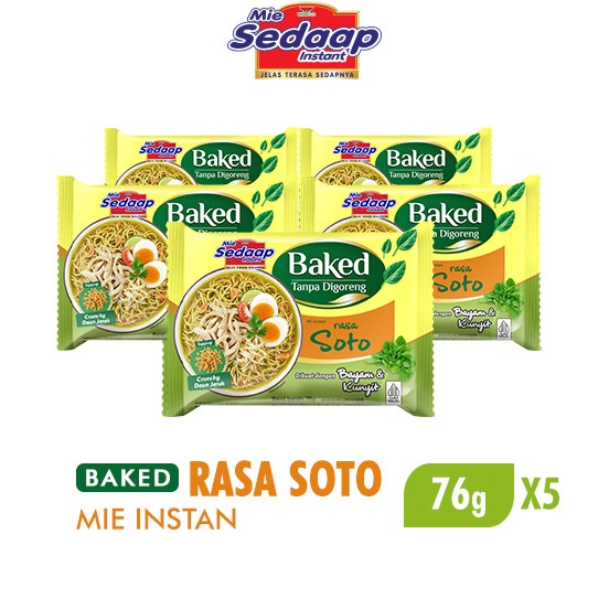 

SALE Sedaap Mie Instan Baked Soto 76gr x5