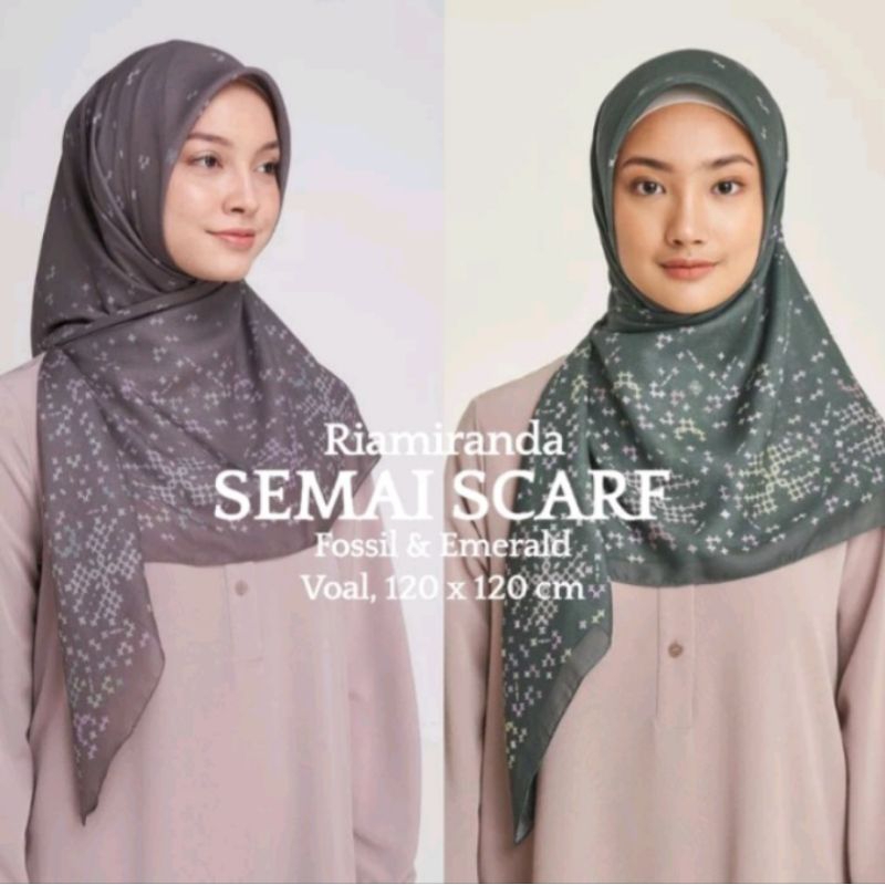 SEMAI SCARF RIA MIRANDA EMERALD Hadiah Mau Dijual Aja