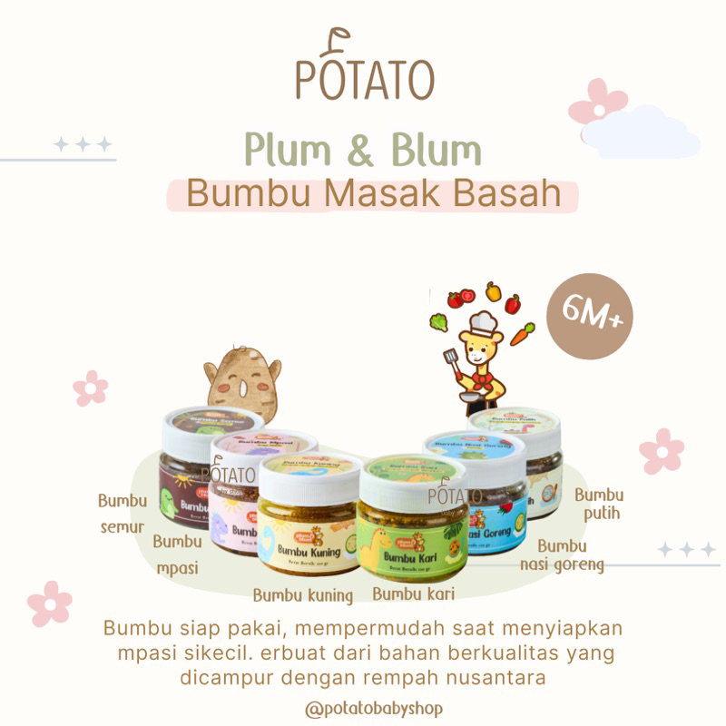 

Plum & Blum Bumbu Masak Mpasi Bumbu Basah Alami Serbaguna No MSG - 100 gr