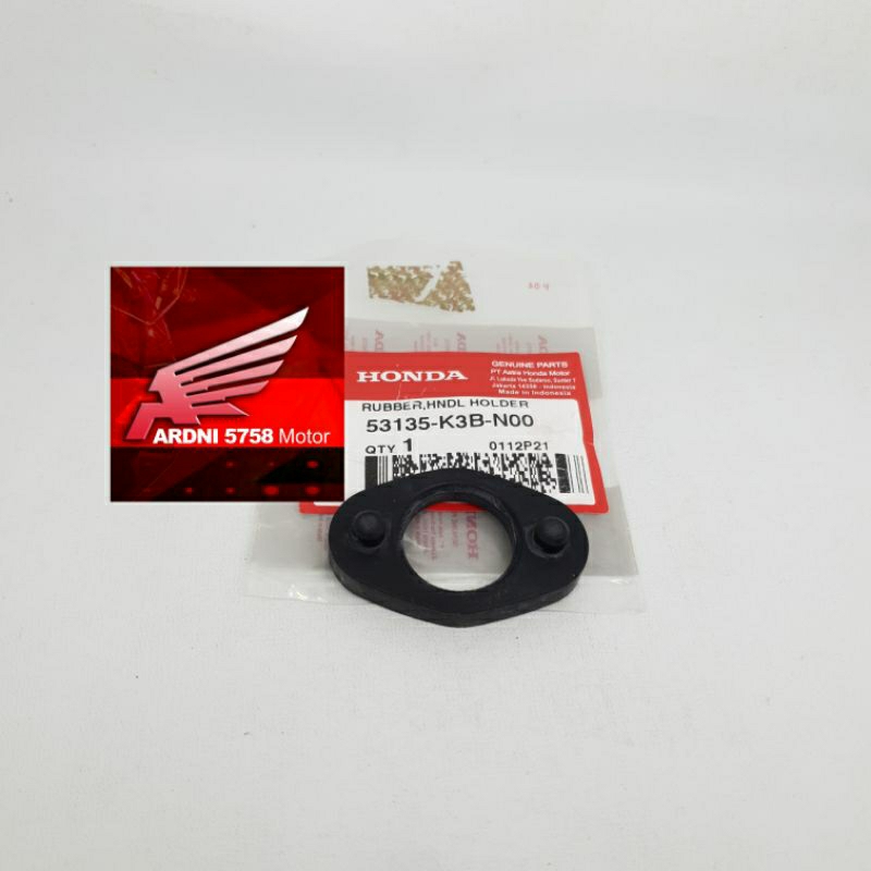 RUBBER HANDLE HOLDER KARET DUDUKAN RAISER SETANG STANG STIR CB 150 X CB150X 53135K3BN00 ORIGINAL HON