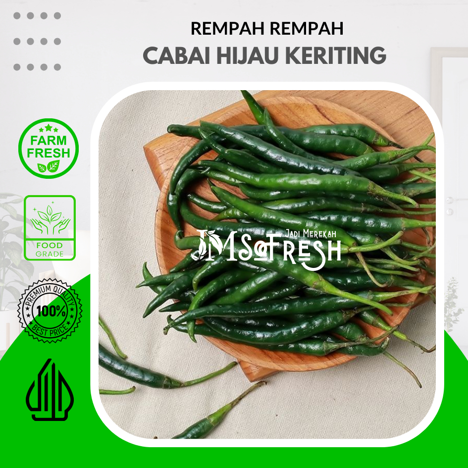 

[JM_SoFresh] Cabai Hijau Keriting Segar dan Fresh