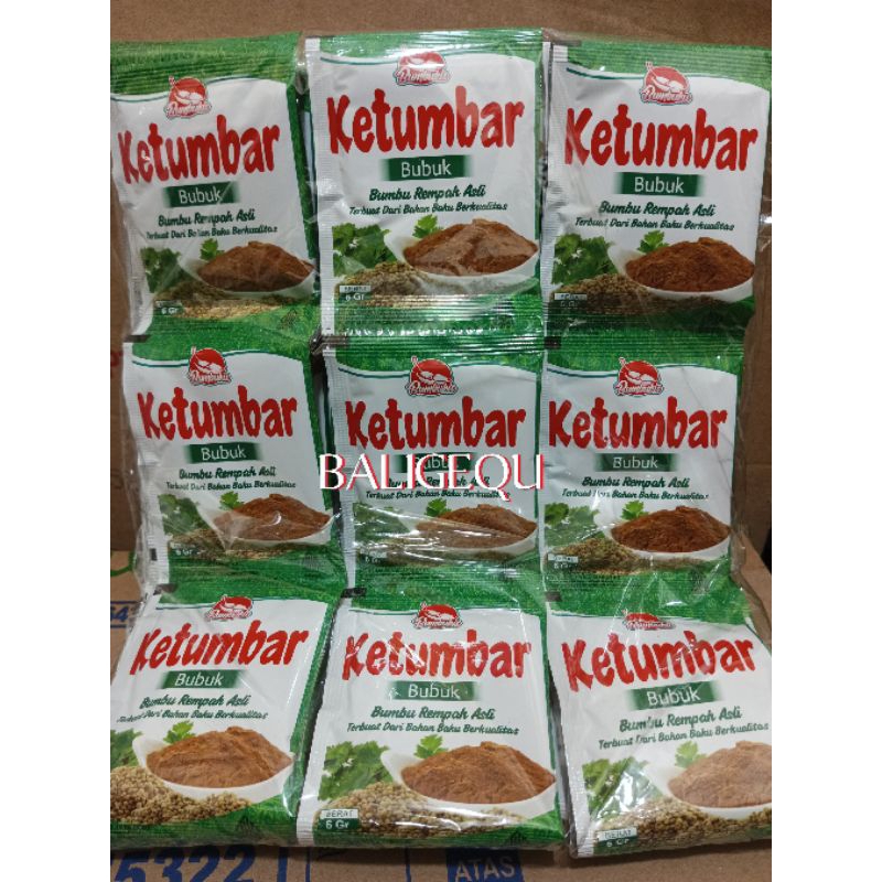 

Ketumbar bubuk Bumbuku 6 gram x 12 sachet