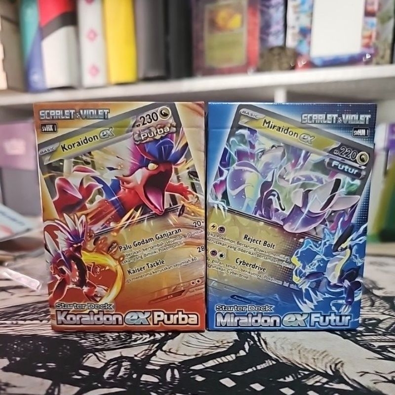 starter deck miraidon koraidon ex original pokemon tcg indonesia