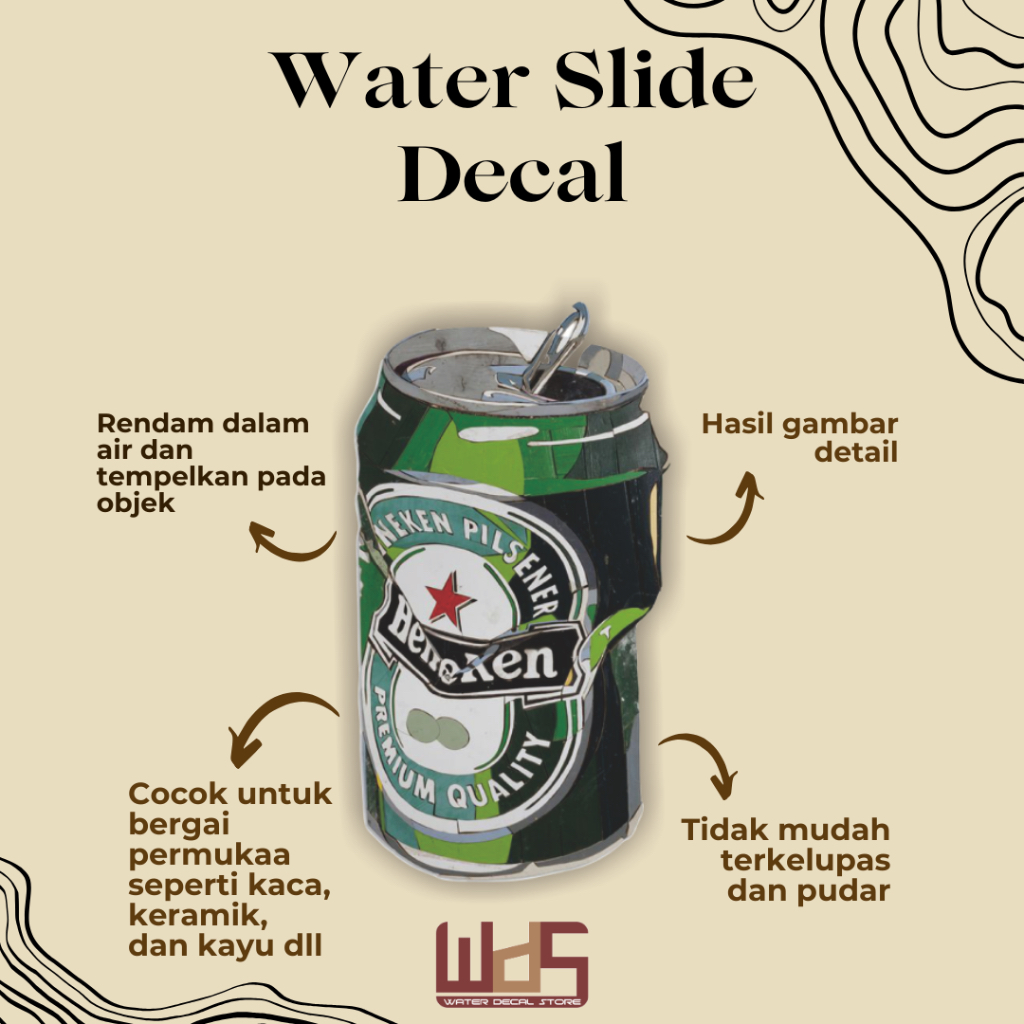 

WATER SLIDE DECAL KALENG / DECAL AIR / STIKER AIR / MERCHANDISE