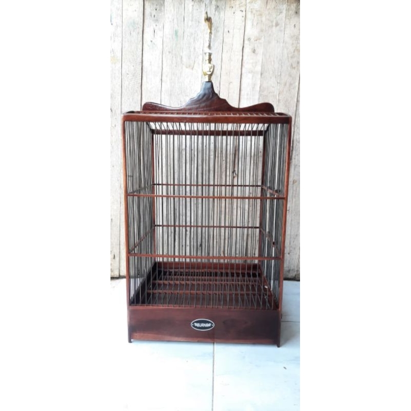 Sangkar burung kenari sangkar kotak sangkar kayu jati no 1