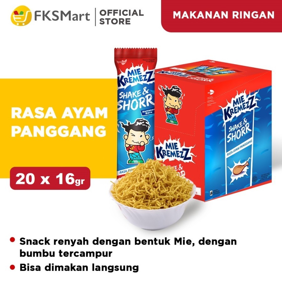 

Ay00! Mie Kremez Shake & Shorr per box isi 20pcs @16gr - All Varian [GOJEK/GRAB]