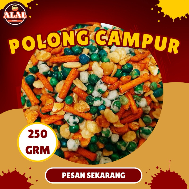 

[ALAL SNACK] Kacang polong campur 250gr / Snack kiloan / Cemilan murah