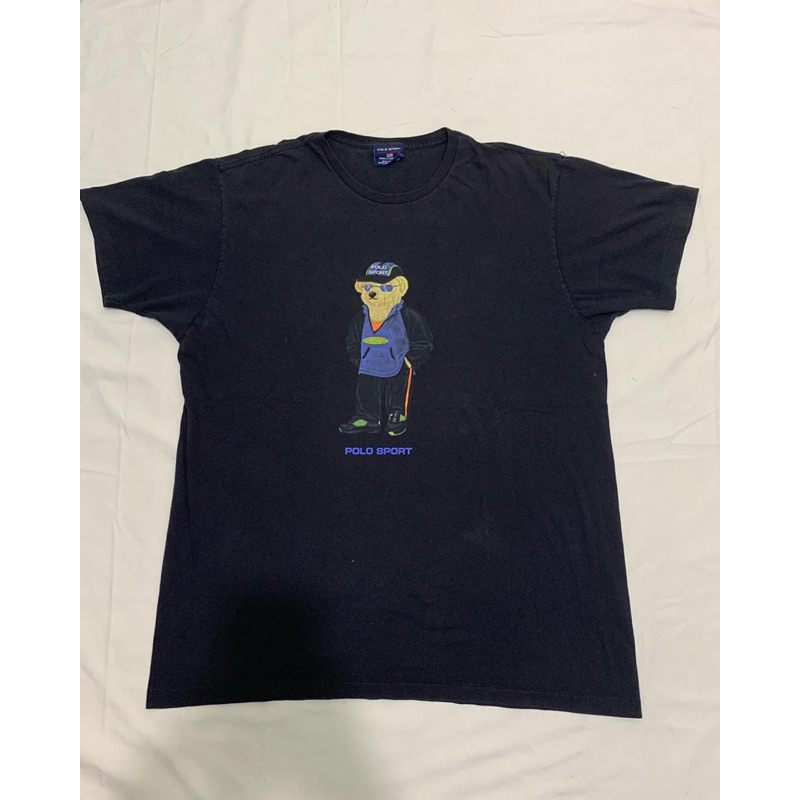 TSHIRT/KAOS VINTAGE RALPH LAUREN POLO SPORT BEAR SECOND ORIGINAL