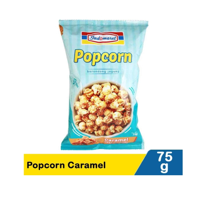 Indomaret popcorn sweet caramel 75 gr/ sweet cheese 65 gr