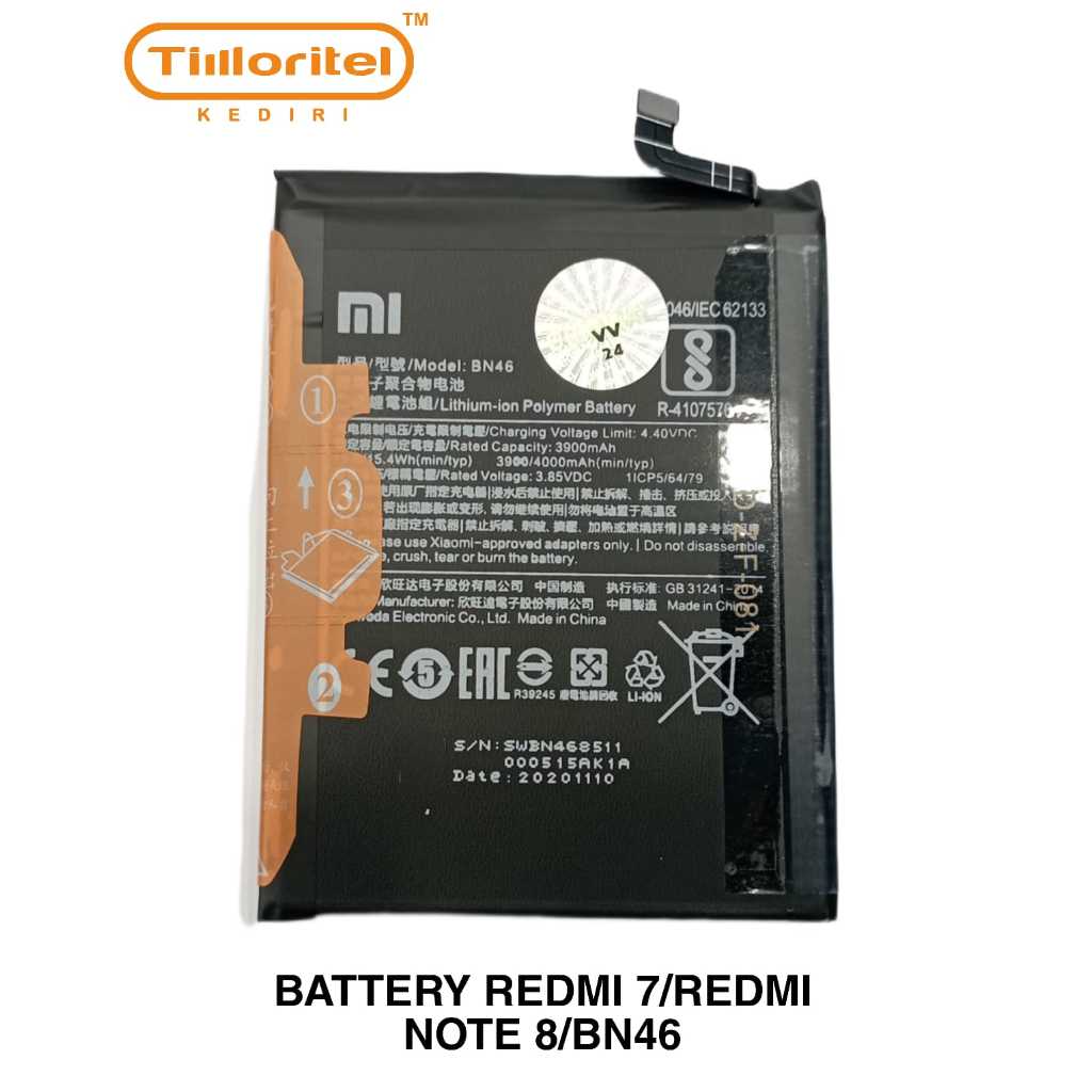 BATTERY REDMI 7/REDMI NOTE 8/BN46