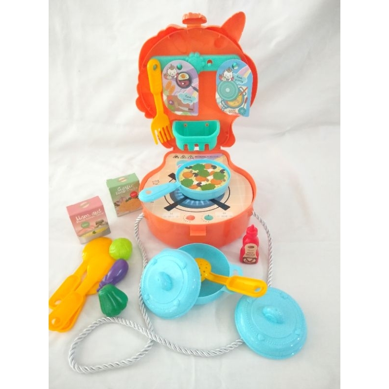 mainan masakan tas unicorn