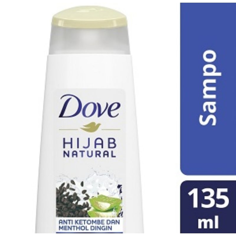 Dove Shampoo Anti Ketombe Menthol Dingin Habbatussauda & Aloevera 135 Ml