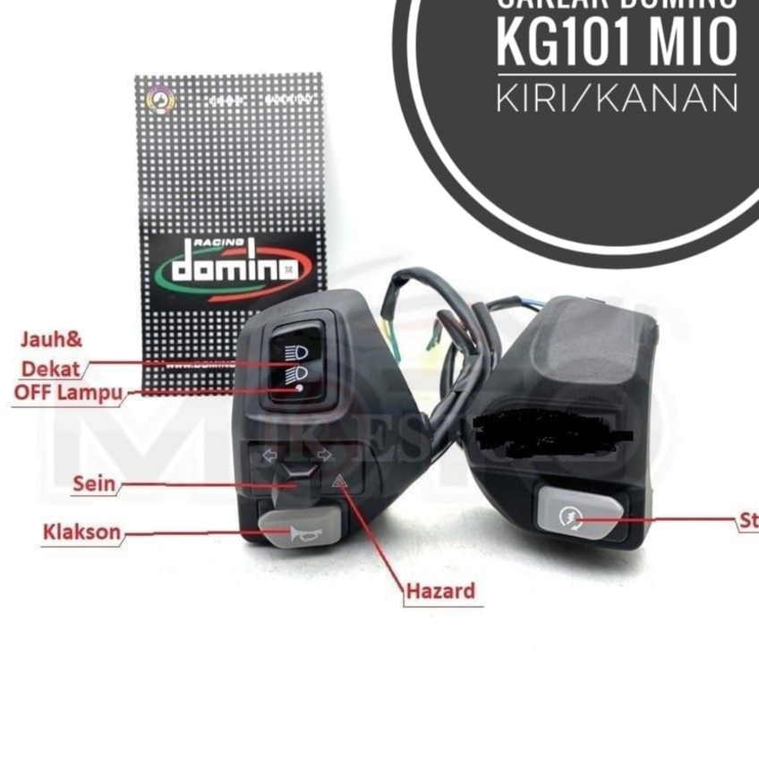 Saklar MIO Domino KG101 kiri kanan hitam