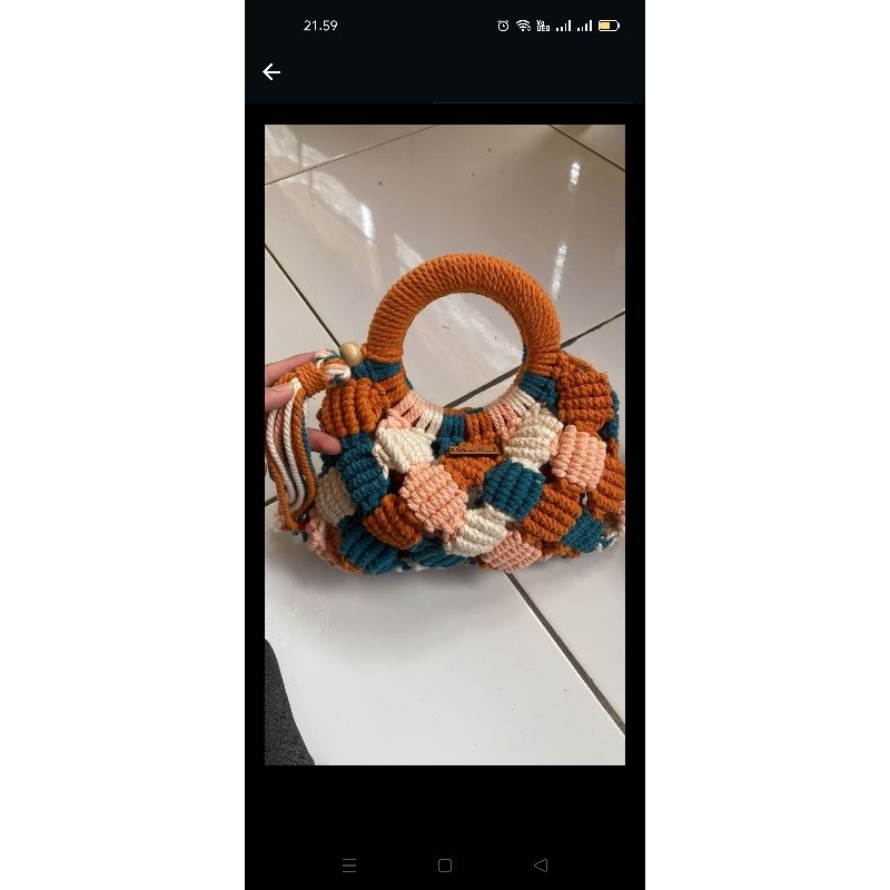 Tas rajut wanita/tas bubble rajut/tas unik/tas selempang