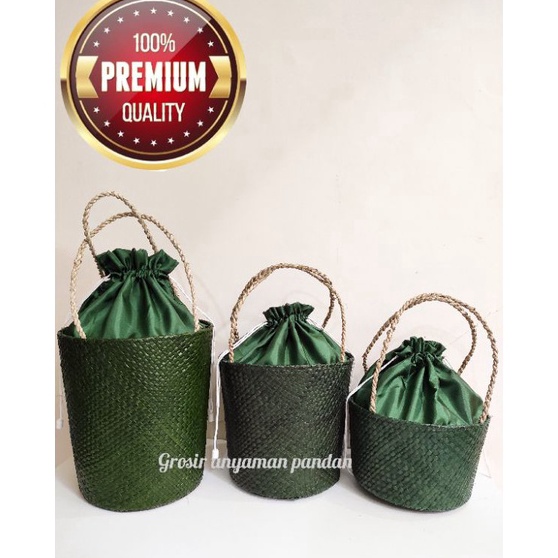 Penawaran Terbaik Tas pandan EMBER POLOS parcel souvenir unik tas hampers natal keranjang parcel