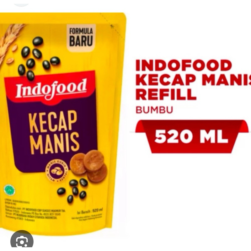 

Kecap indofood 520ml kecap manis