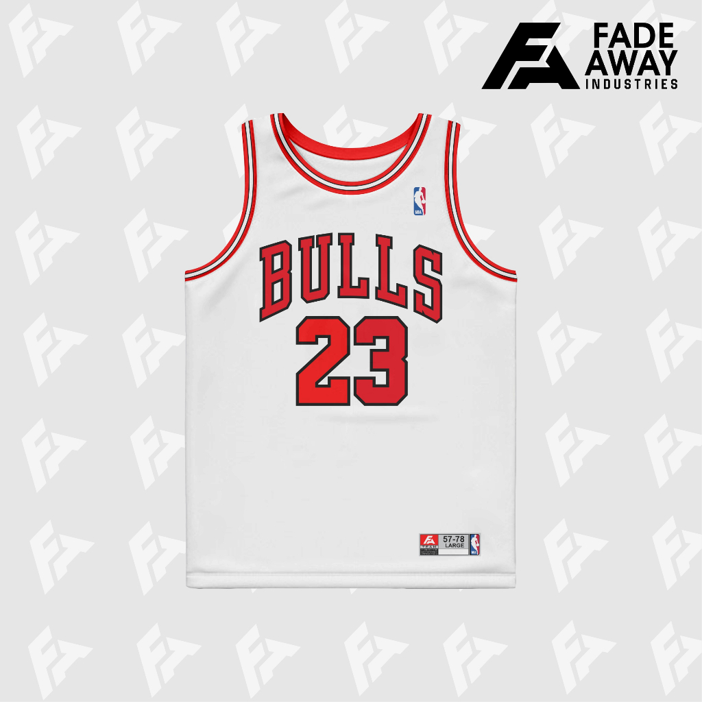RB [Terlaris] Jersey Basket NBA Michael Jordan #23 Chicago Bulls Hitam - Putih - Merah