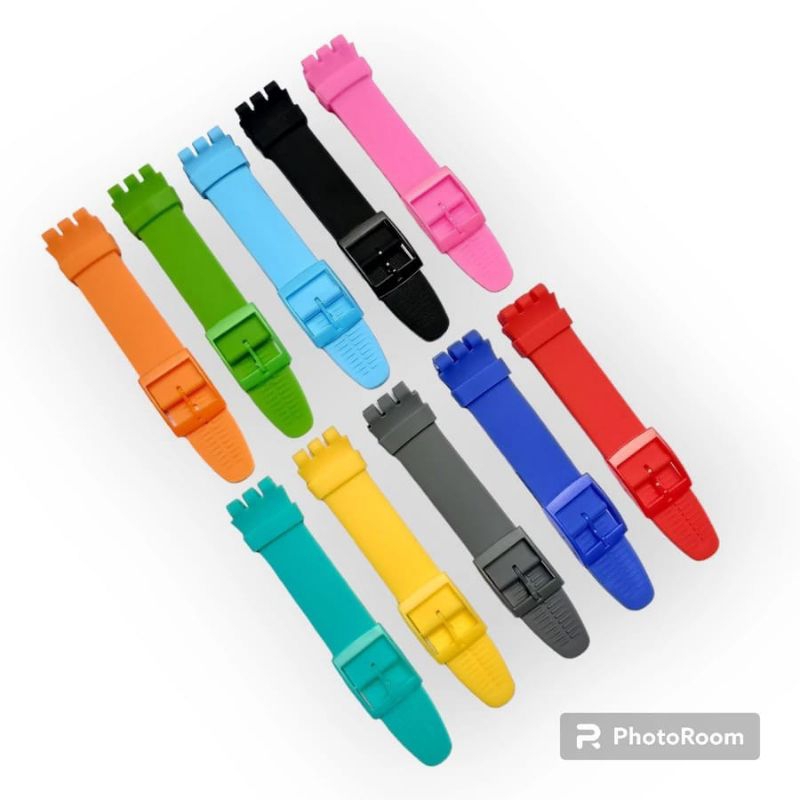 STRAP TALI JAM TANGAN SWATCH 19MM STRAP TALI JAM TANGAN SILICON ORIGINAL
