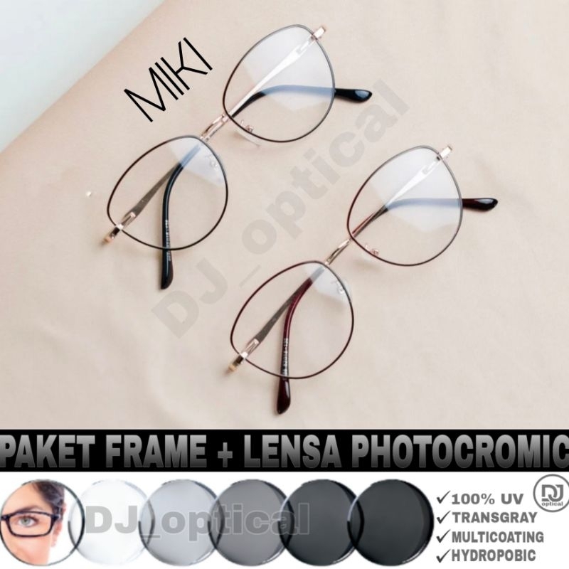 MIKI | Kacamata Cat eye | Kacamata Minus | Kacamata Photocromic | Kacamata 6656