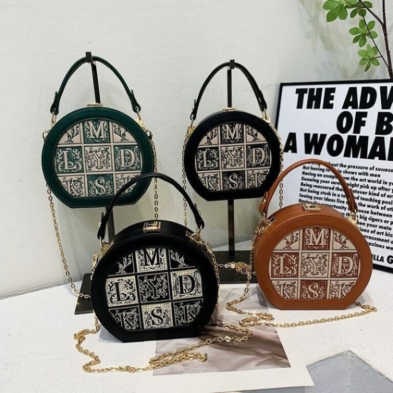 TD6013 tas selempang import tas selempang wanita import tas wanita selempang import tas bulat import