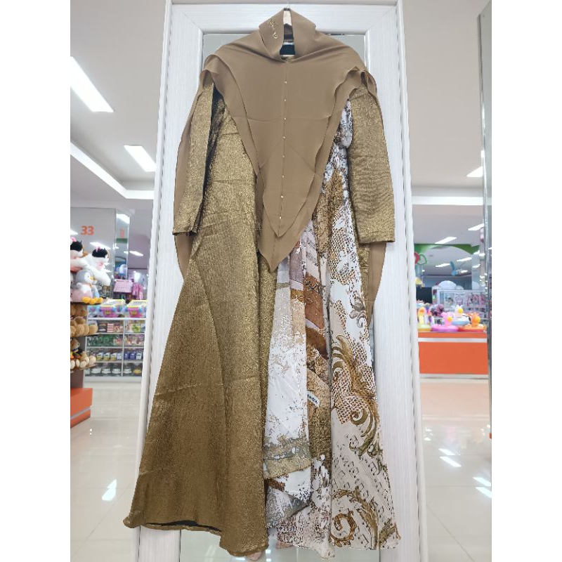 KAYUNIE/Jaguar set gold by Kayunie/Set syar'i/Syar'i premium/Syari elegant