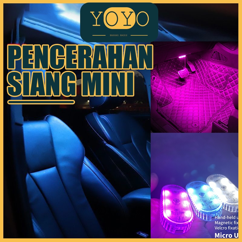 Lampu Sentuh LED Mobil Mini Lampu Sentuh Lampu Ambient Auto Atap Langit-langit Lampu Baca LED Mobil 