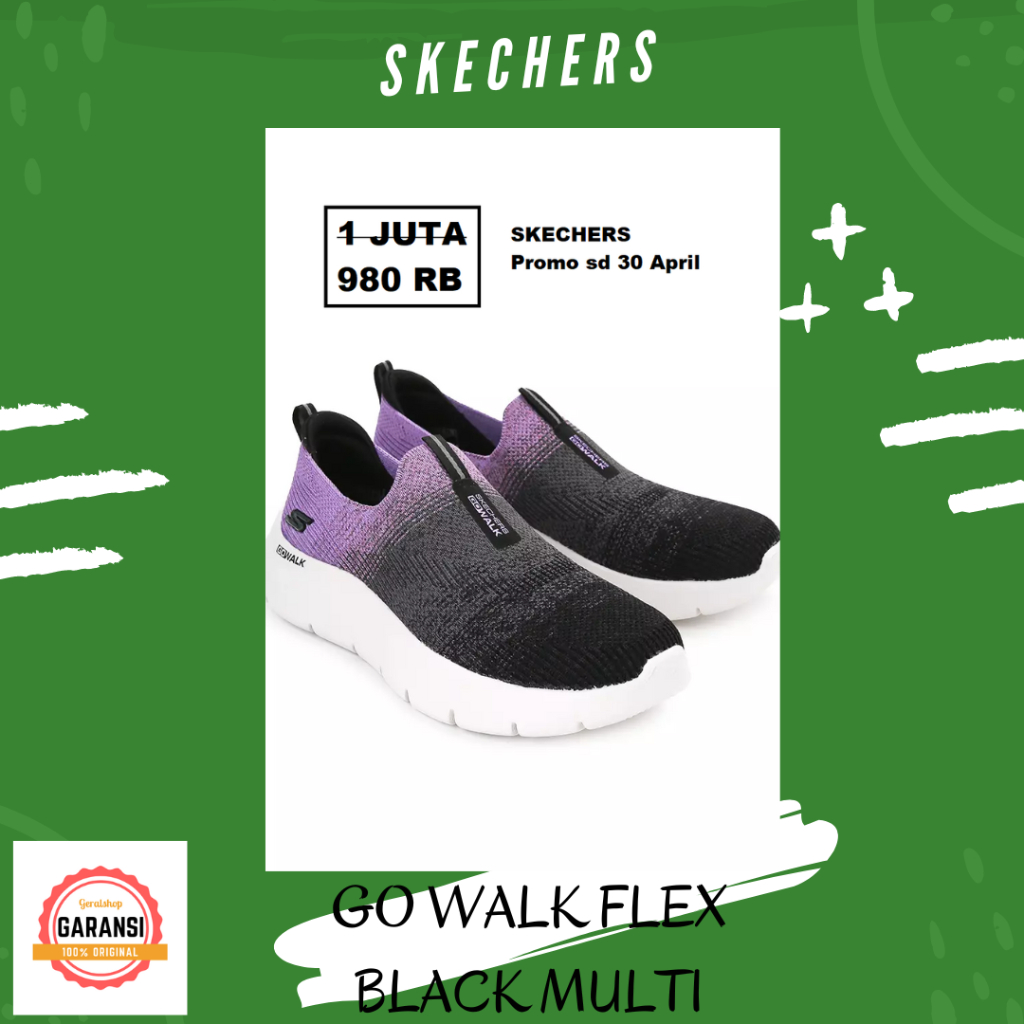 Sepatu skechers Wanita women original 100% GO WALK FLEX
