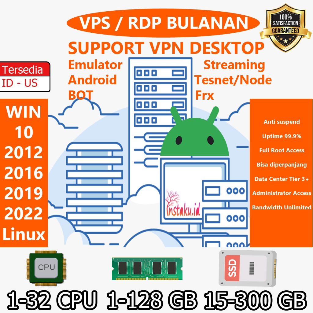 RDP / VPS BULANAN BISA DIPERPANJANG IP SAMA