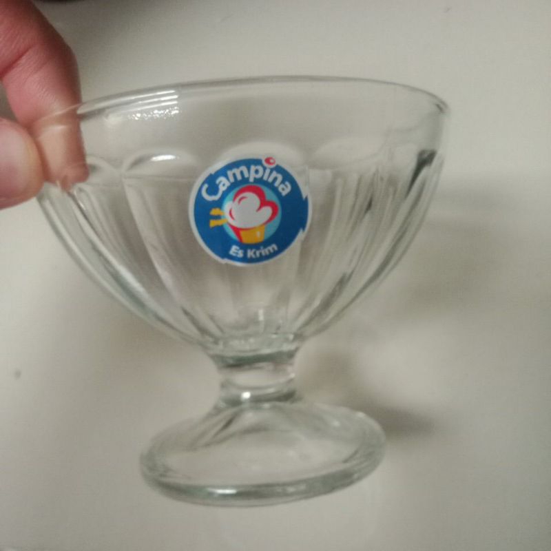 Gelas Bening Kaca Campina Es Krim