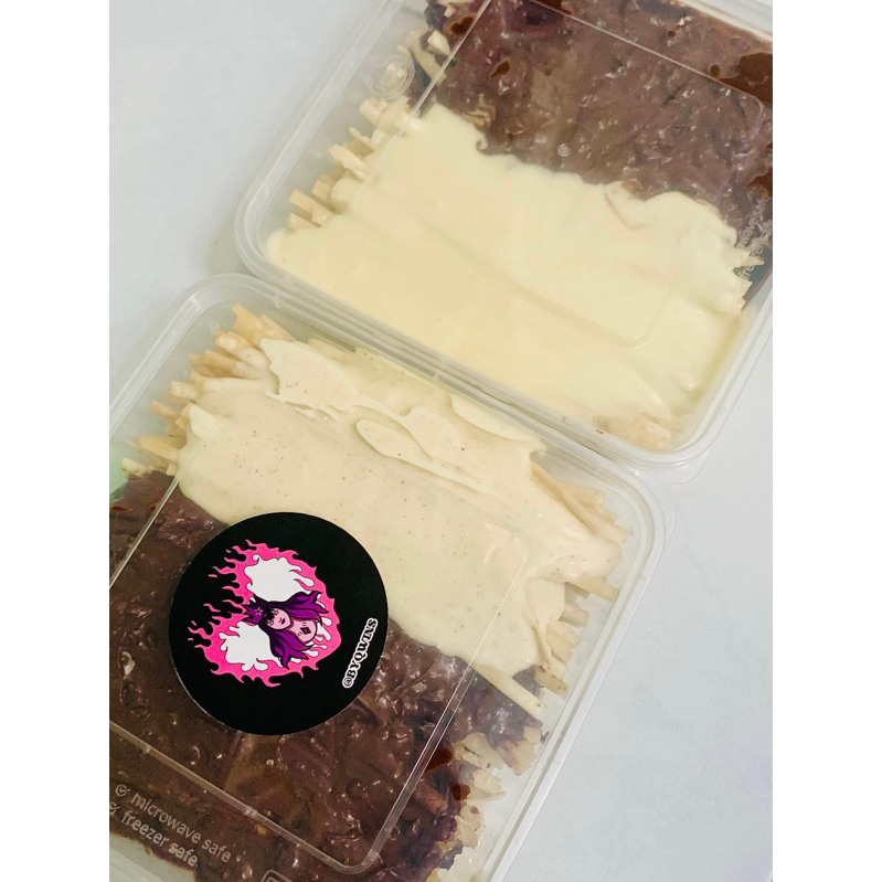 

Mie lidi coklat vanila.