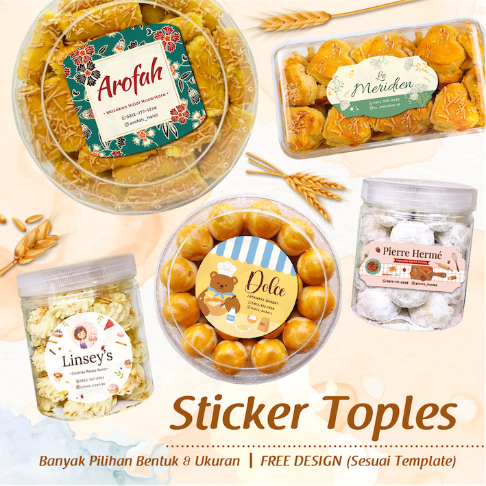 

Sticker Toples Custom/ Sticker Kemasan/ Label Makanan