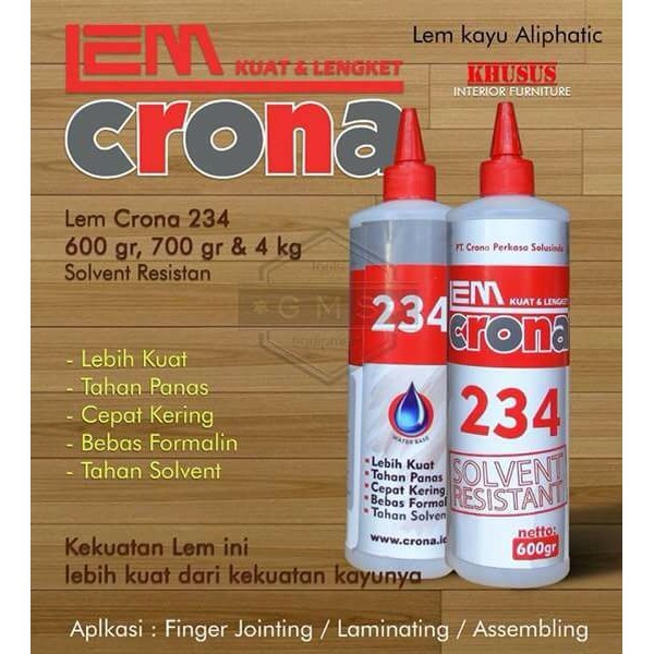 Lem Kayu Crona 234 600gr | Lem Crona WOW