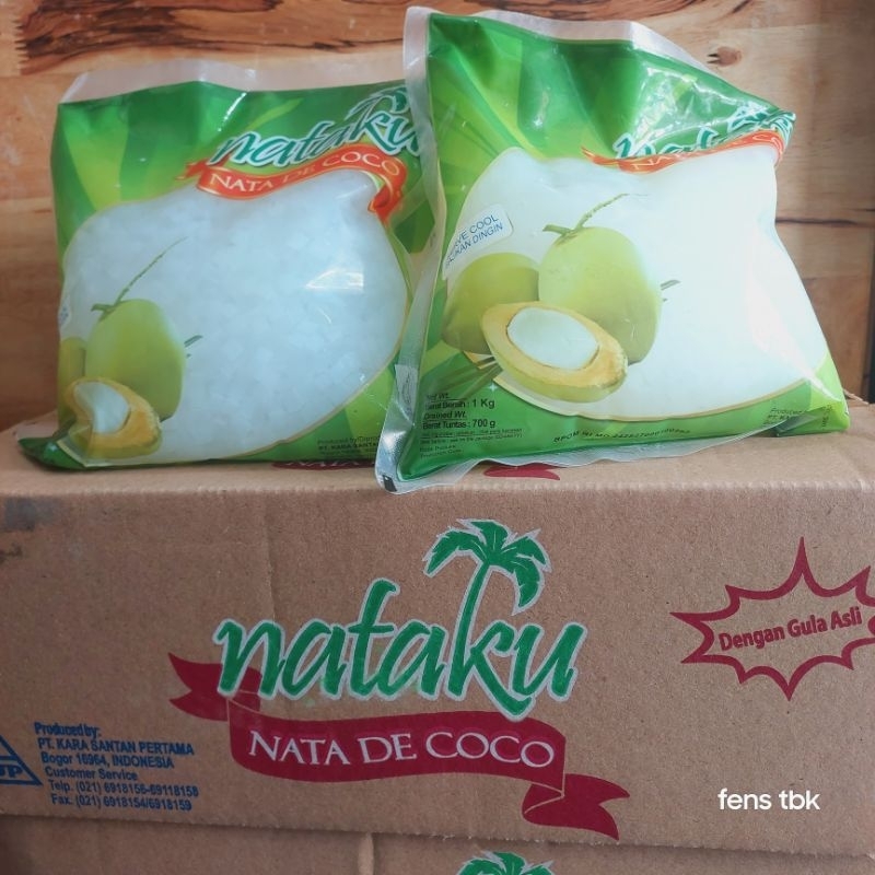 

NATA DE COCO / NATAKU NATA DE COCO POTONGAN KECIL 1 KG