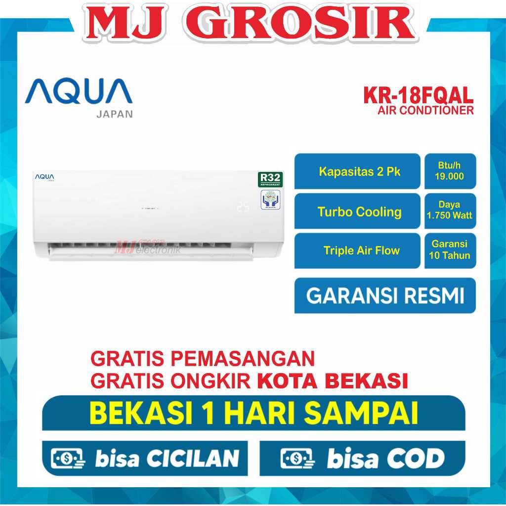 AC AQUA JAPAN AQA KR 18 FQAL 2 PK + PASANG LOW WATT