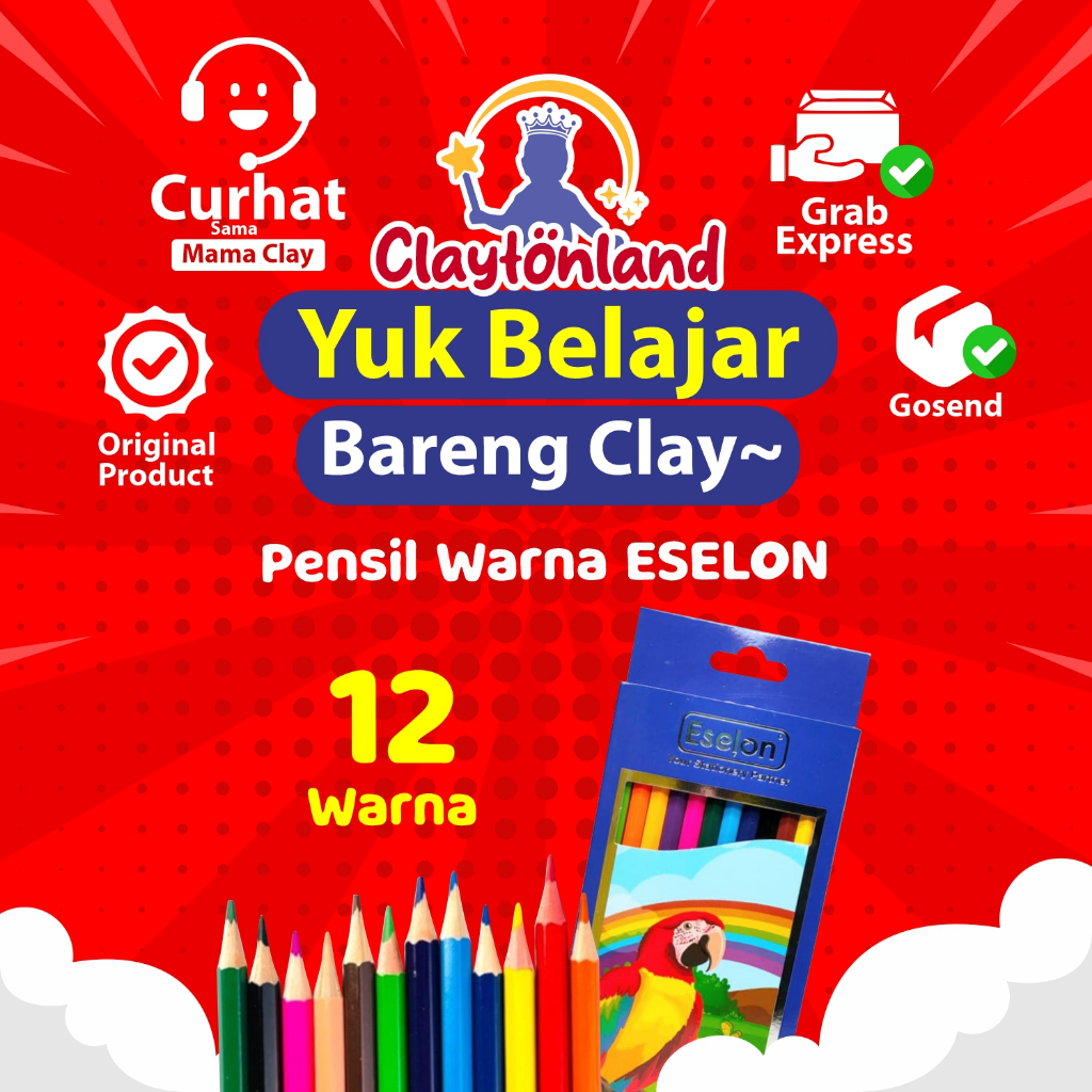 

Pensil Warna ESELON 12 WARNA PANJANG / Pensil Warna Eselon