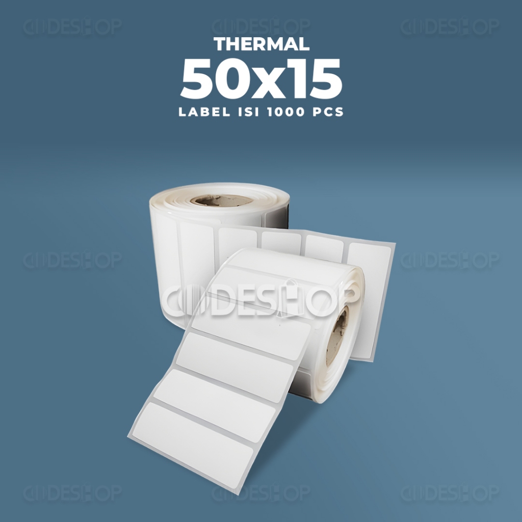 

Label Thermal 50x15mm 50 x 15 Stiker Barcode 50x15 mm isi 1000 Pcs