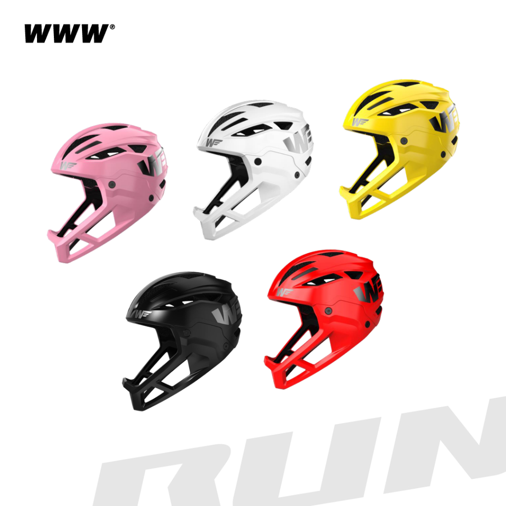 WWW RUN Kid Bike Full Face Balance Bike Helmet - Helm Anak