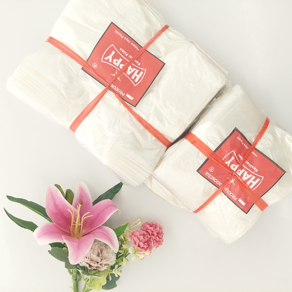 Plastik Kresek Happy Warna Putih