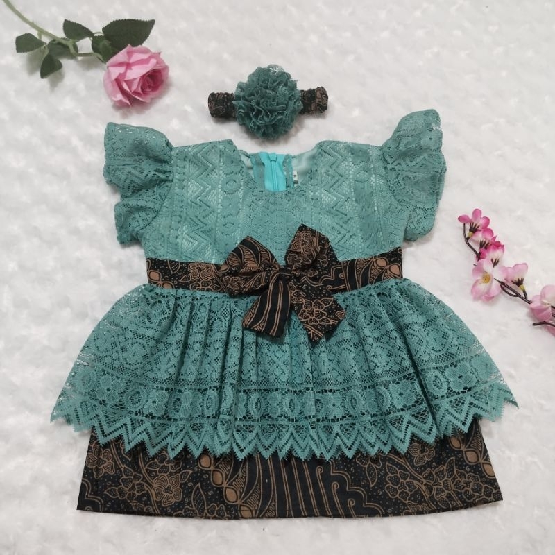 KEBAYA BAYI KEBAYA ANAK DRESS BAYI BIRU WARDAH
