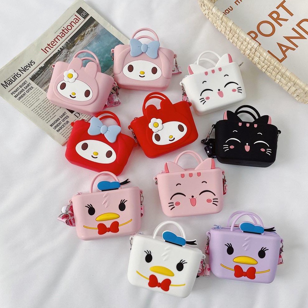 Tas JellyTas Rubber Jelly Karakter SelempangTas Jelly MiniTas Jelly AnakTas Jelly Anak Karakter yoj