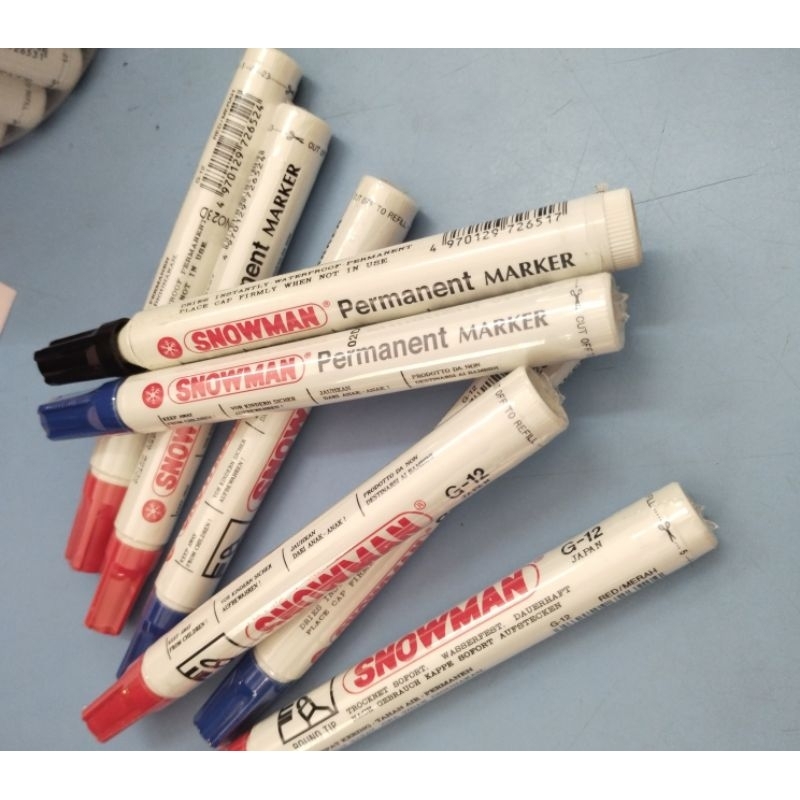 

spidol permanen snowman
