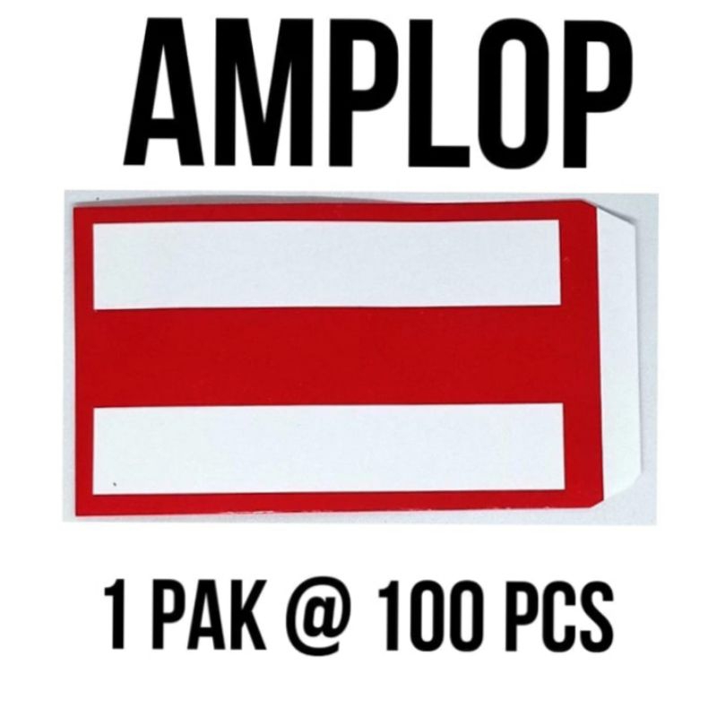 

AMPLOP MERAH PUTIH AMPLOP KONDANGAN ANGPAU (ISI 100PCS)