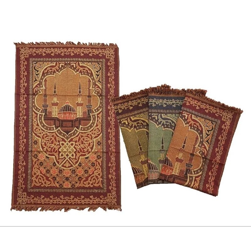 100pcs souvenir sajadah tahlilan traveling sablon