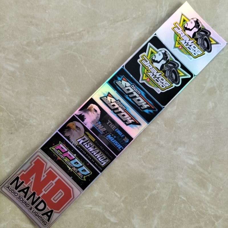 

Stiker Sound | Stiker 1 Lembar | Stiker Pack | Stiker Hologram isi 8 Biji