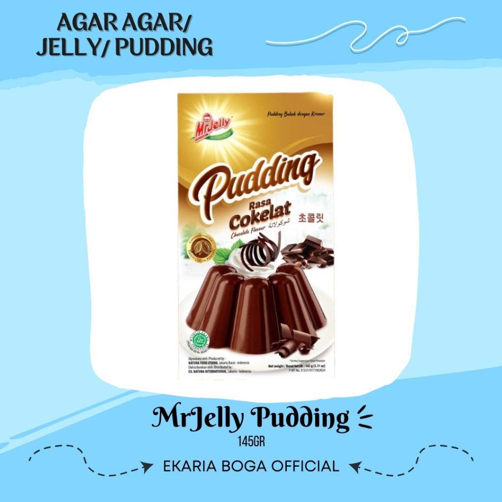 

JELLY | AGAR AGAR | MR JELLY | PUDDING BUBUK DENGAN KRIMER | KEMASAN | MRJELLY PUDDING 145GR