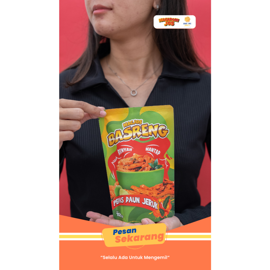 

Snack Basreng Viral Aneka Rasa Kemasan Premium 100gr by Macaroni Jos