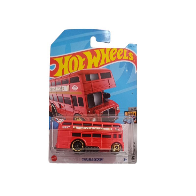 Hot Wheels Bus Tingkat London Bus Trouble Decker HW Retro
