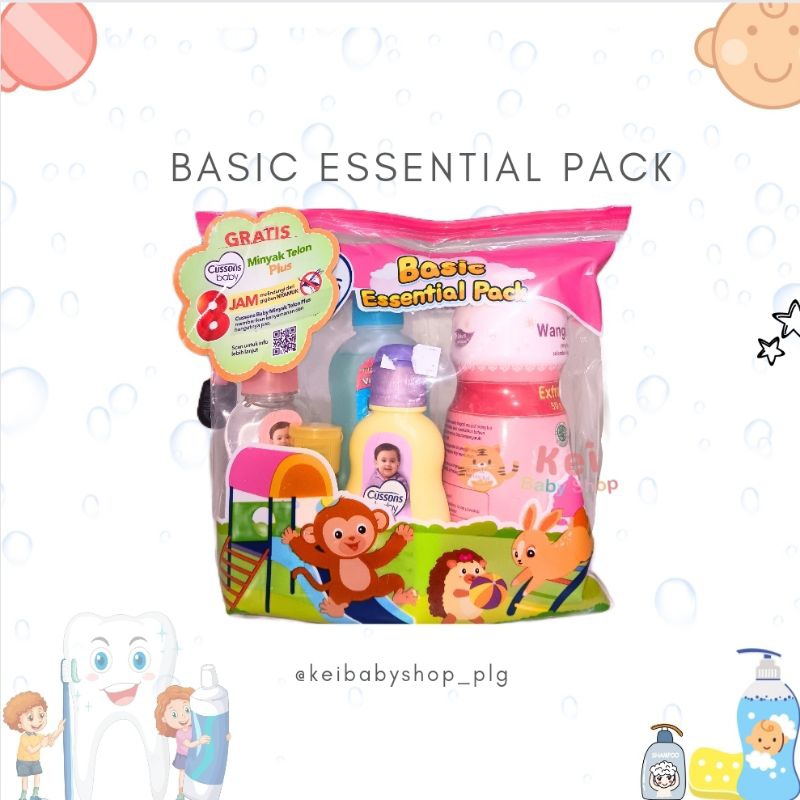 Cussons Baby Basic Essential Pack / Set Sabun Mandi Bayi / Gift Set Sabun Mandi Bayi
