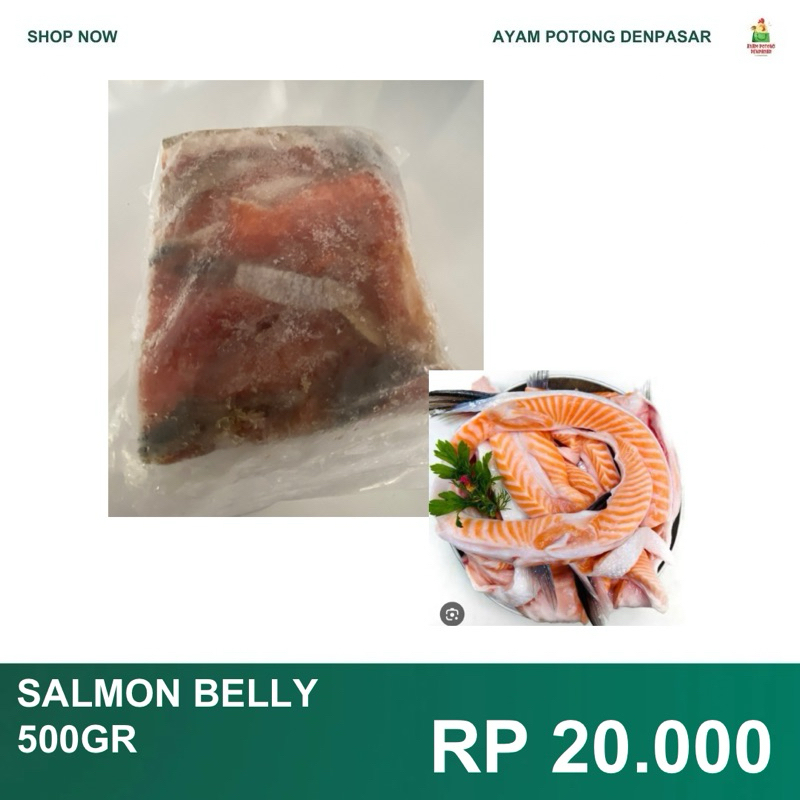 

salmon belly 500gr