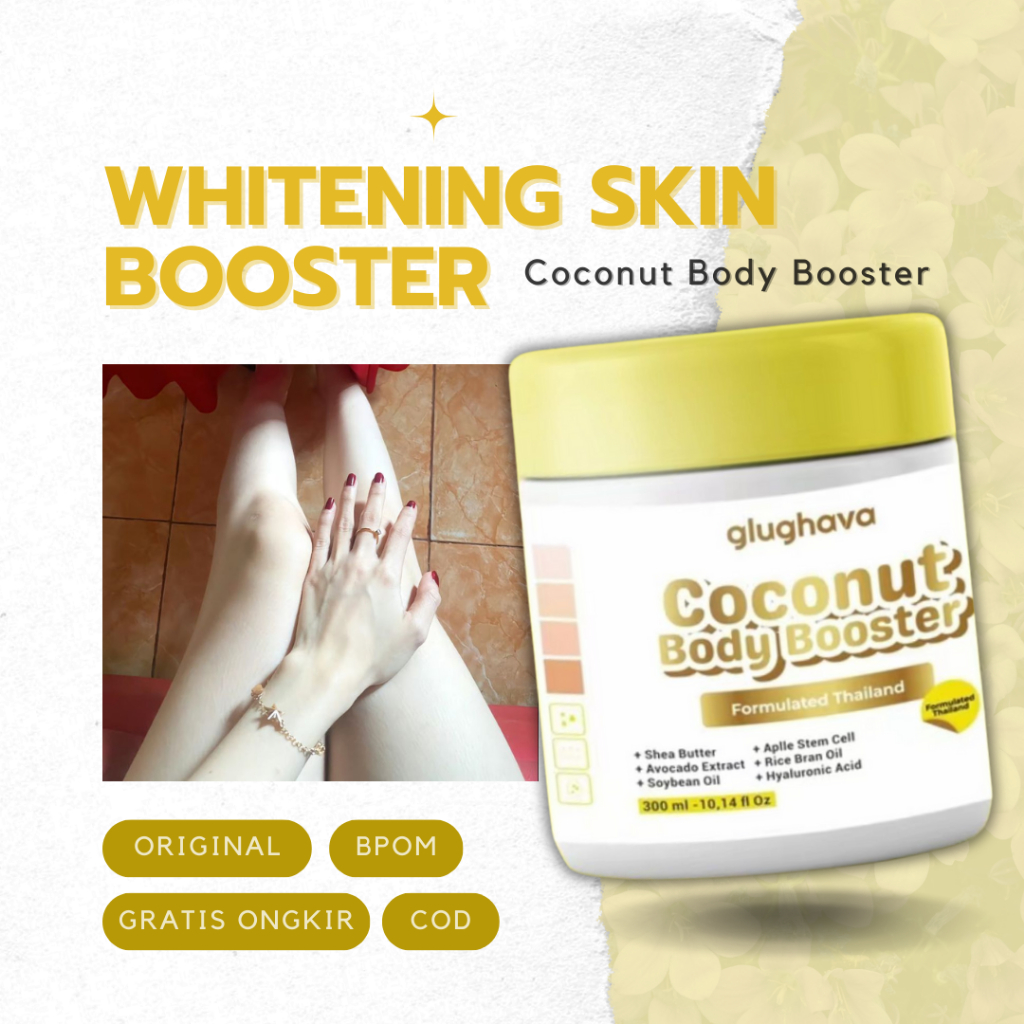 GLUGHAVA WHITENING SKIN BOOSTER COCONUT BODY BOOSTER BPOM - BOOSTER THAILAND